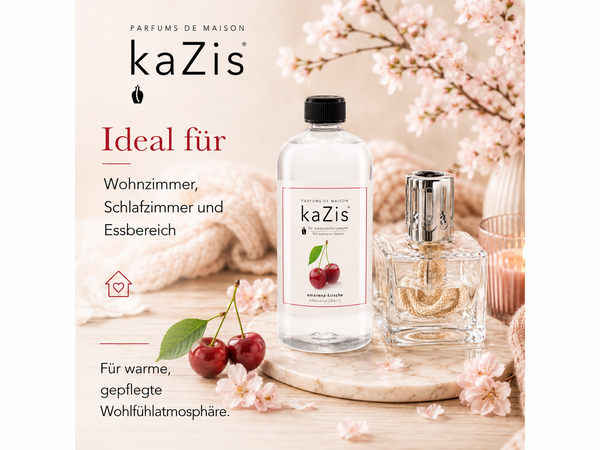 kaZis® 1 Liter Duft für katalytische Lampen - Amarena Kirsche Raumduft Nachfüller
