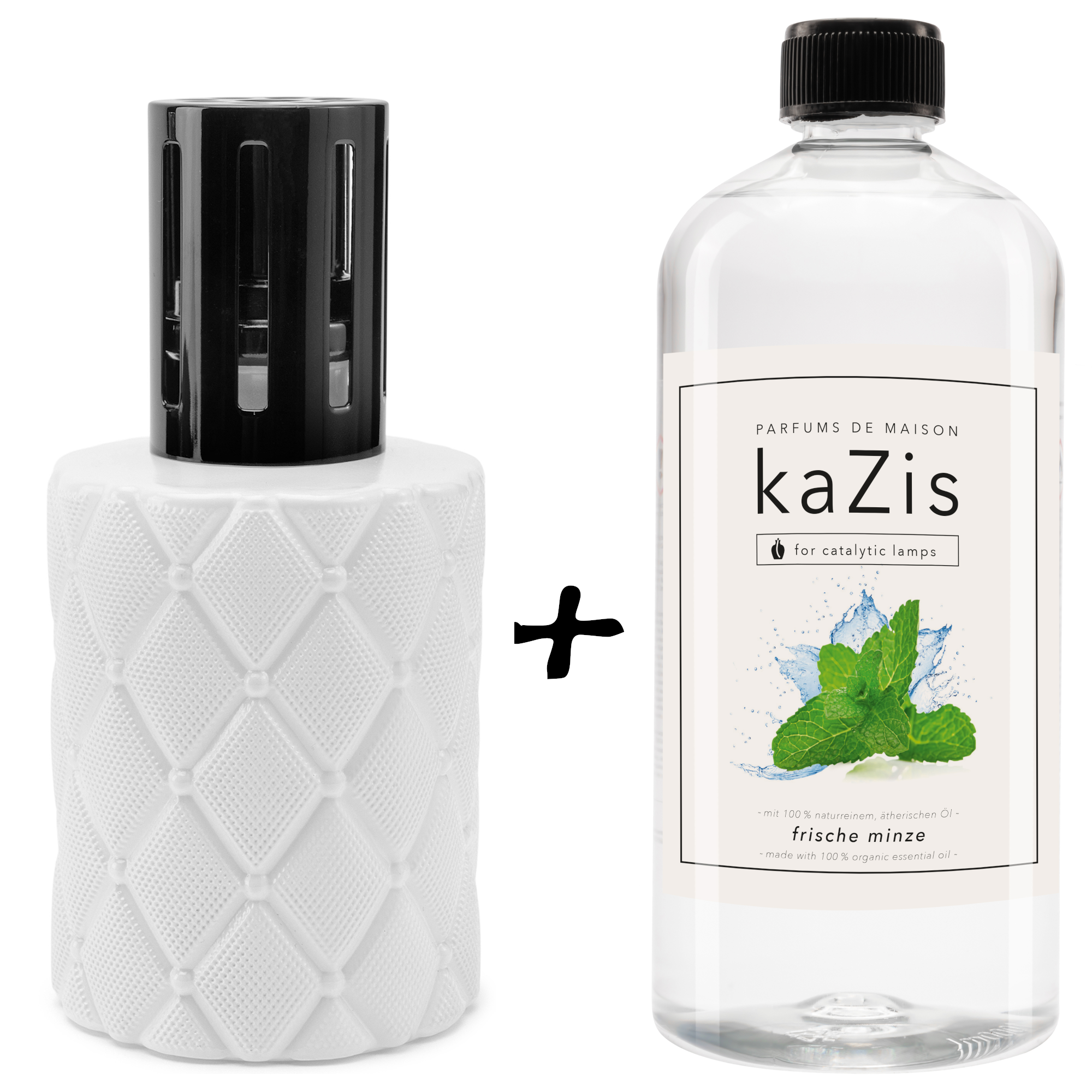 KL_black_white_set_minze Starter-Set Lampe + 1 Liter Frische Minze