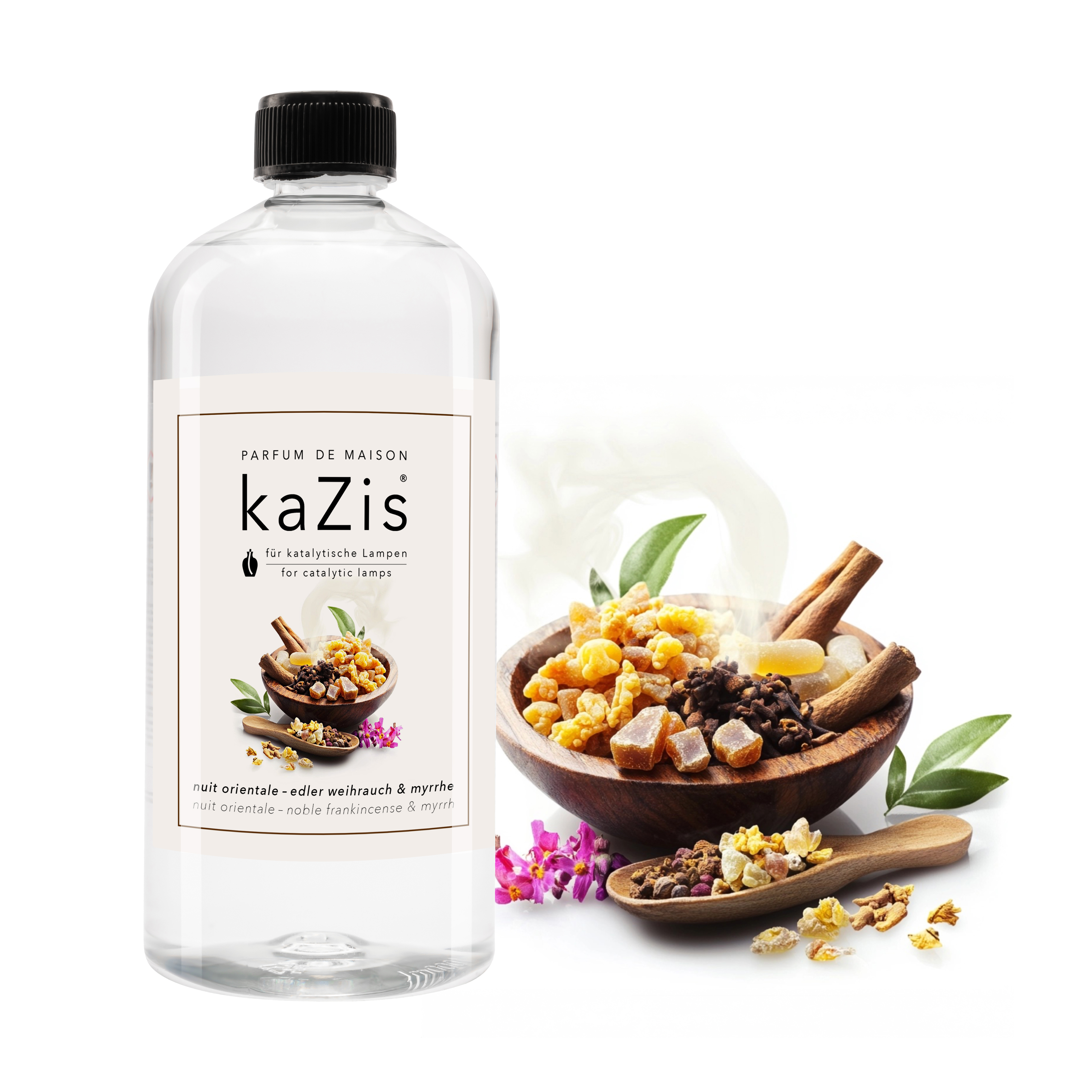 kaZis® 1 Liter Duft für katalytische Lampen - Nuit Orientale Raumduft Nachfüller