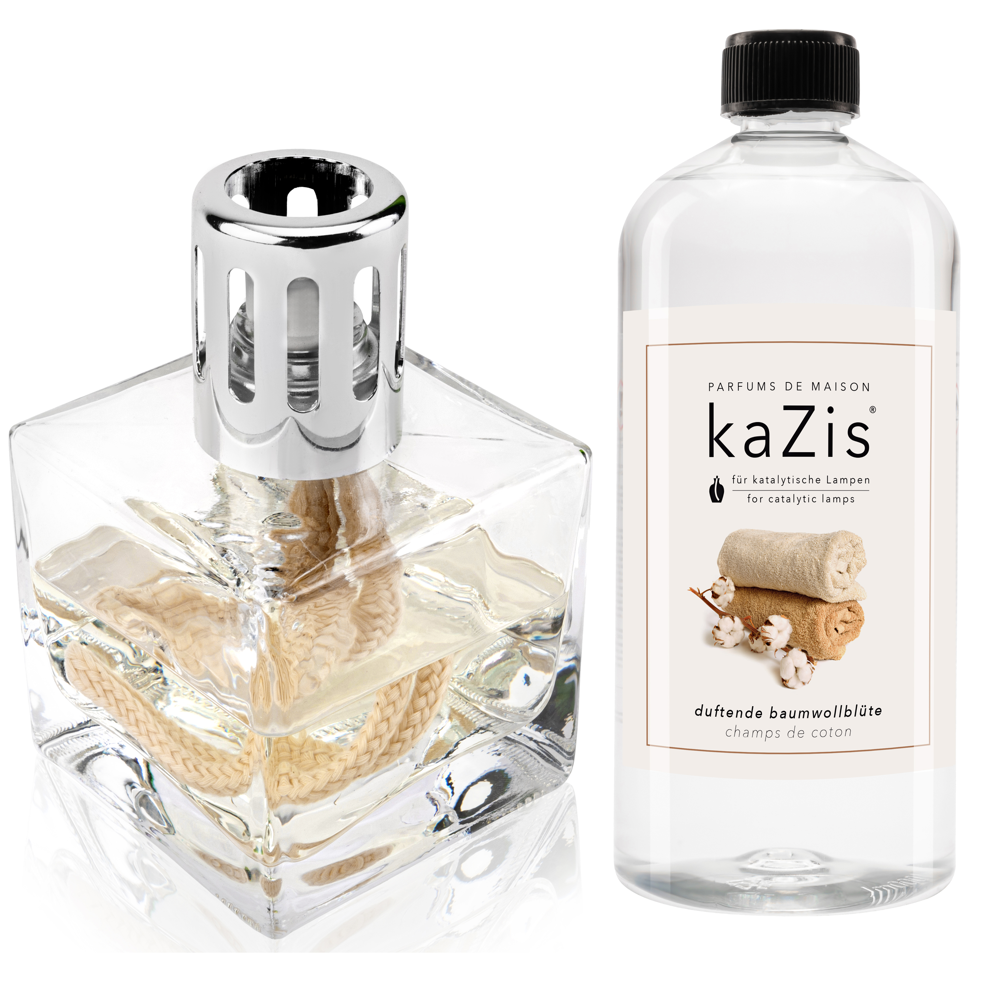 Titelbild_4 Starter-Set Lampe "Cube" + 1 Liter Duft nach Wahl